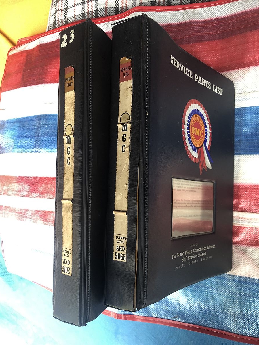 For Sale: MGC parts books